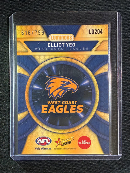 2025 Select Footy Stars ELLIOT YEO Luminous Dragon Scales 616/799 #204