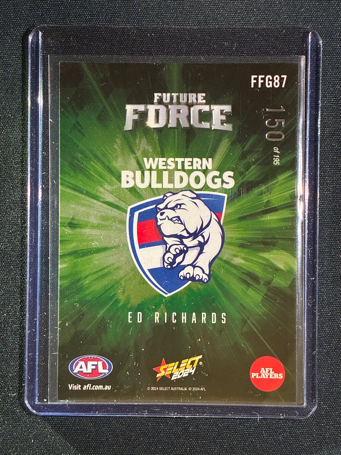 2024 Select Footy Stars ED RICHARDS Future Force Green 150/195 #87