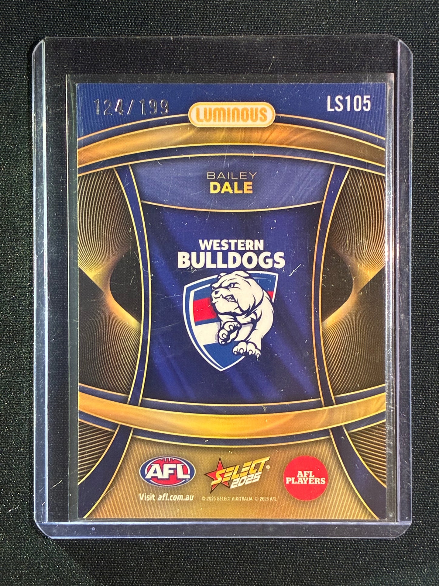 2025 Select Footy Stars BAILEY DALE Luminous Superstars 124/199 #105