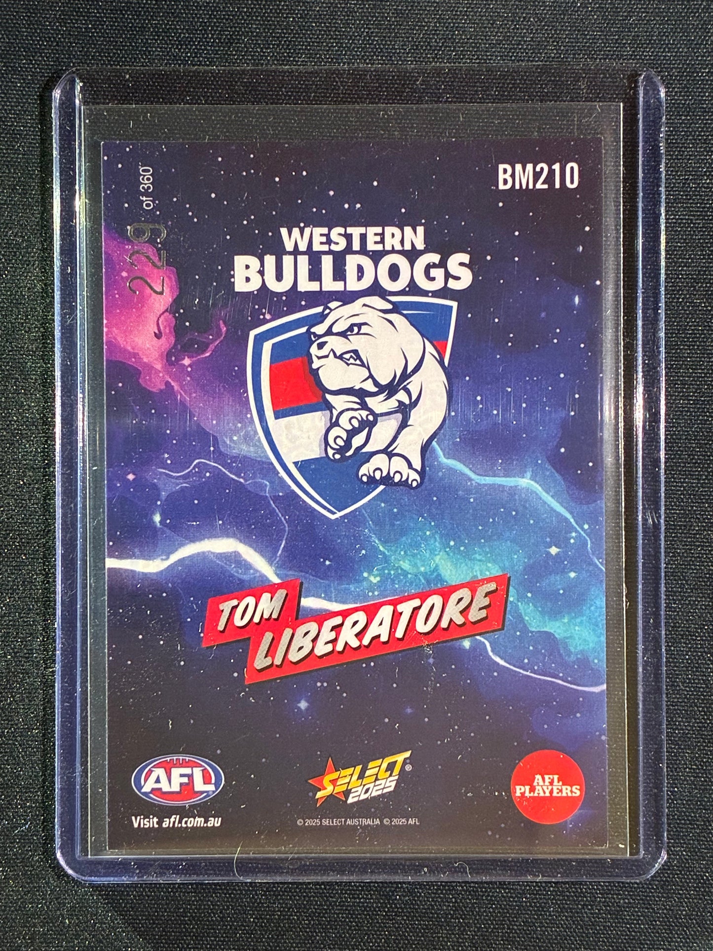 2025 Select Footy Stars TOM LIBERATORE Booom Boom 229/360 #210