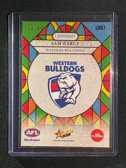 2025 Select Footy Stars SAM DARCY Luminous Myriad Stained Glass 80/99 #87