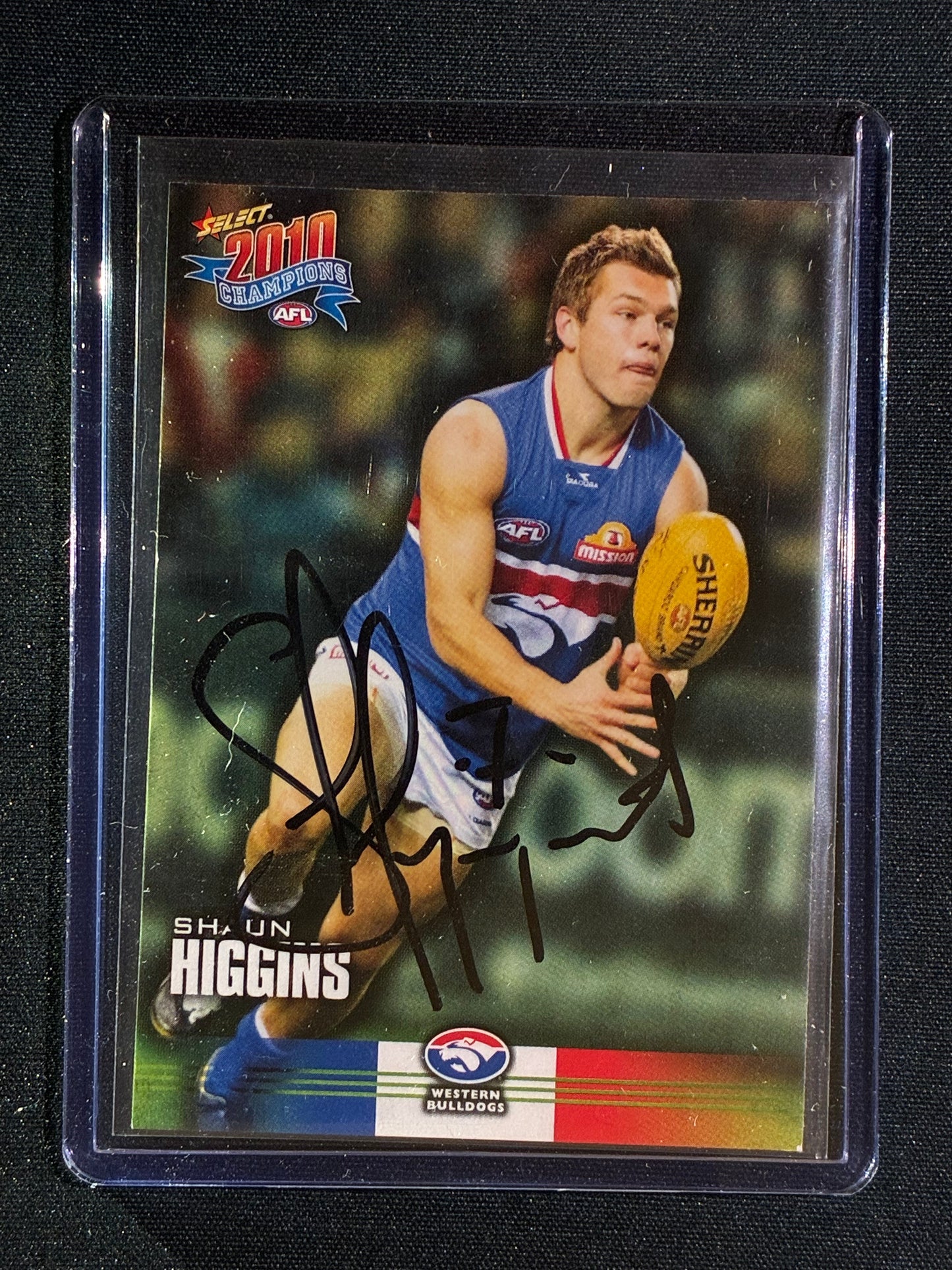 2010 Select Champions SHAUN HIGGINS Base Signature Auto IP #186