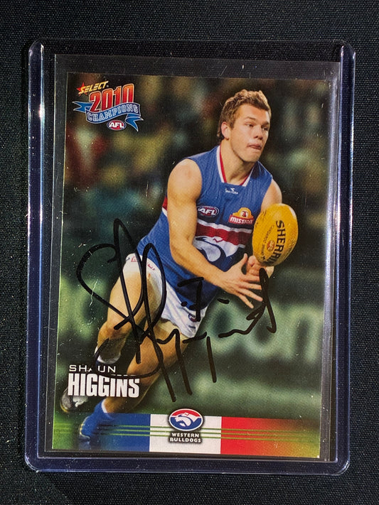 2010 Select Champions SHAUN HIGGINS Base Signature Auto IP #186