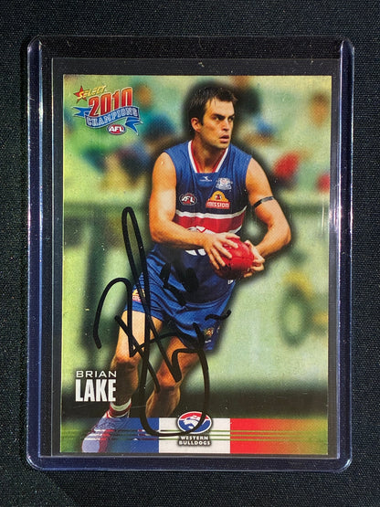 2010 Select Champions BRIAN LAKE Base Signature Auto IP #190
