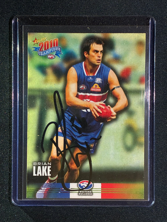 2010 Select Champions BRIAN LAKE Base Signature Auto IP #190