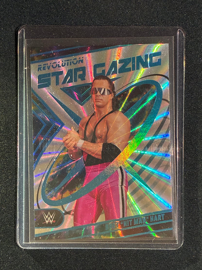 2023 Revolution WWE BRET "HIT MAN" HART Star Gazing Sunburst 79/99 #3