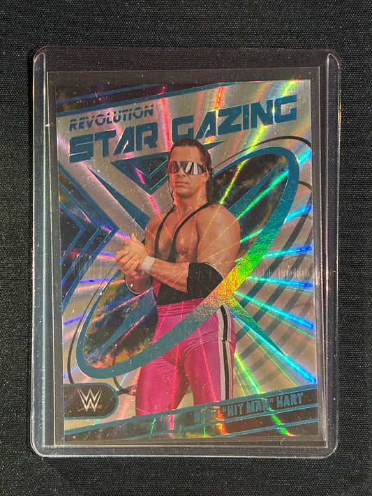 2023 Revolution WWE BRET "HIT MAN" HART Star Gazing Sunburst 79/99 #3