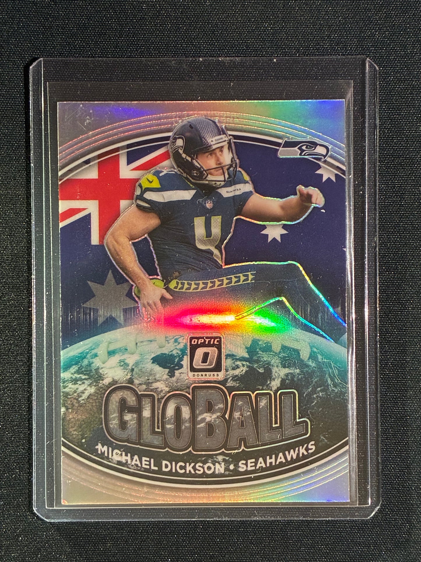 2021 Donruss Optic MICHAEL DICKSON GloBall Holo Silver #6 Australia