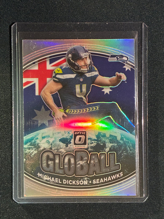 2021 Donruss Optic MICHAEL DICKSON GloBall Holo Silver #6 Australia
