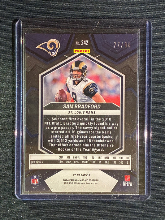 2024 Mosaic SAM BRADFORD Blue Sparkle 77/96 #242