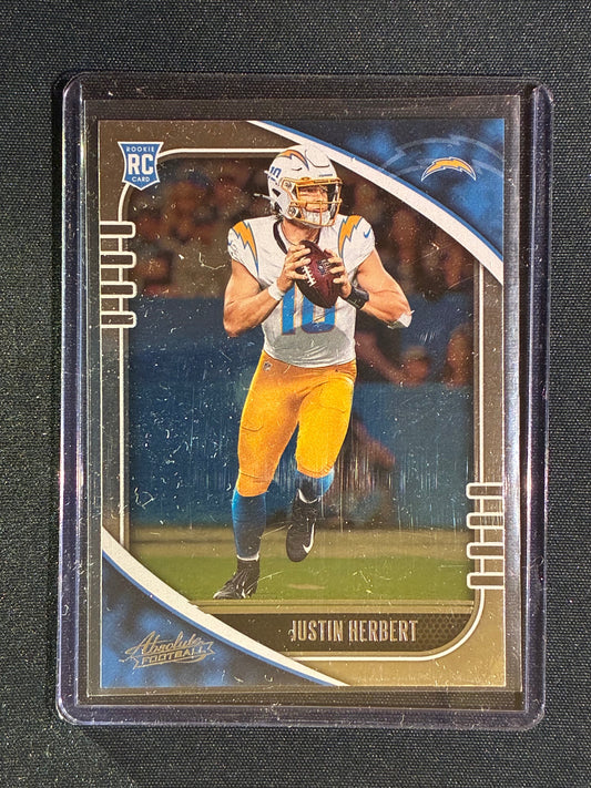 2020 Absolute JUSTIN HERBERT Rookie Silver #167