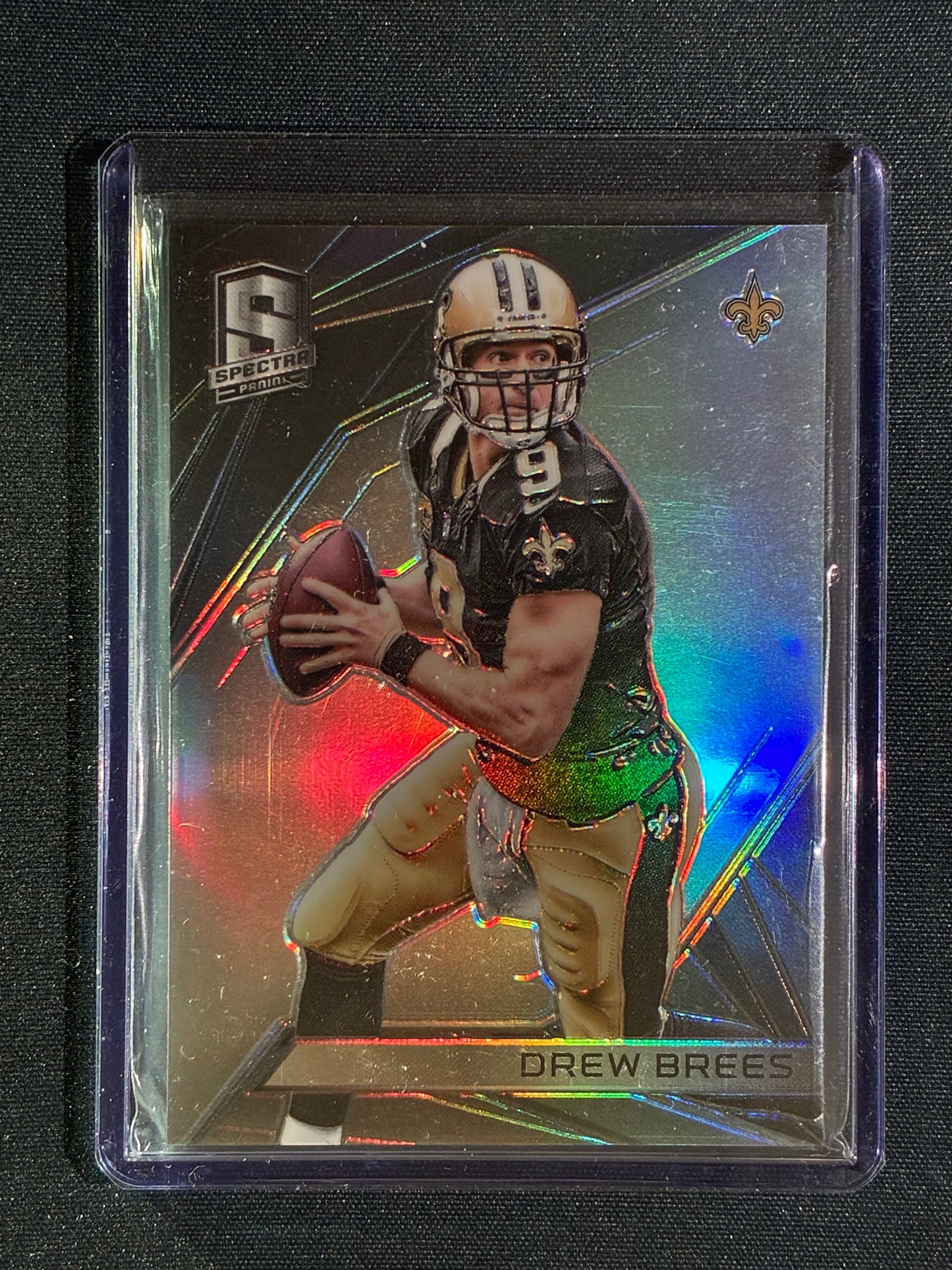 2015 Spectra DREW BREES Silver Prizm 4/99 #40