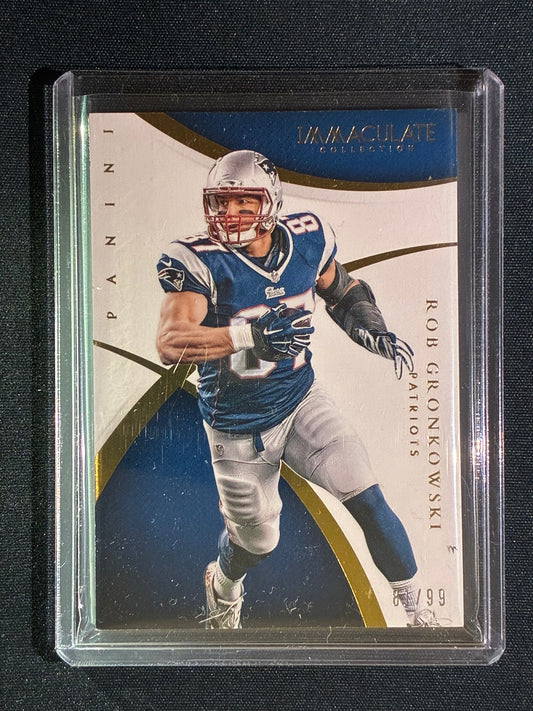 2015 Immaculate ROB GRONKOWSKI Base Gold 81/99 #65