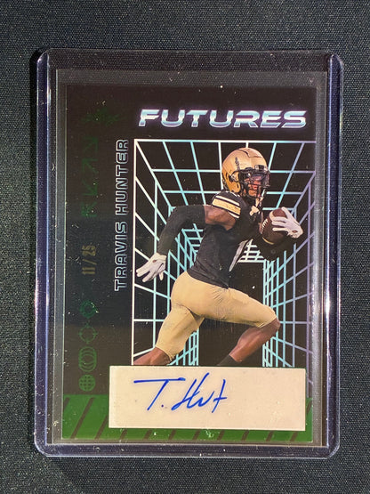 2024 Leaf Futures TRAVIS HUNTER Futures Rookie Auto Green 11/25 #TH1