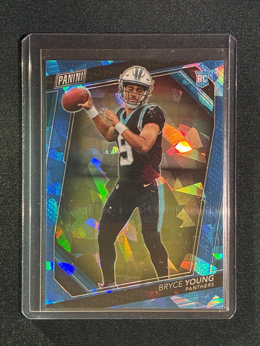 2023 The National VIP BRYCE YOUNG Rookie Blue Sparkle Cracked Ice 118/149 #RC1