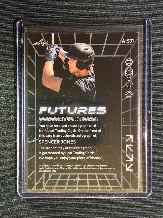 2024 Leaf Futures SPENCER JONES Futures Rookie Auto Gold 11/99 #SJ1