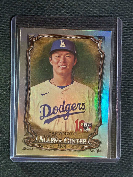 2024 Allen & Ginter YOSHINOBU YAMAMOTO Rookie Silver #201