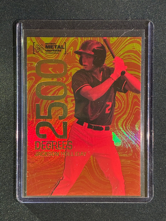 2022 Skybox Metal Universe Champions JACKSON HOLLIDAY 2500 Degrees Rookie #13