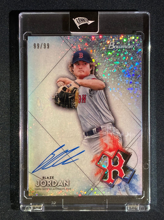2021 Bowman Sterling BLAZE JORDAN Prospect Auto White Sparkle 99/99 #BJ