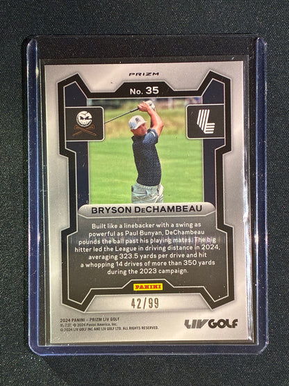 2024 Prizm LIV Golf BRYSON DECHAMBEAU Blue 42/99 #35