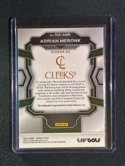 2024 Prizm LIV Golf ADRIAN MERONK Signatures Auto Base #AME