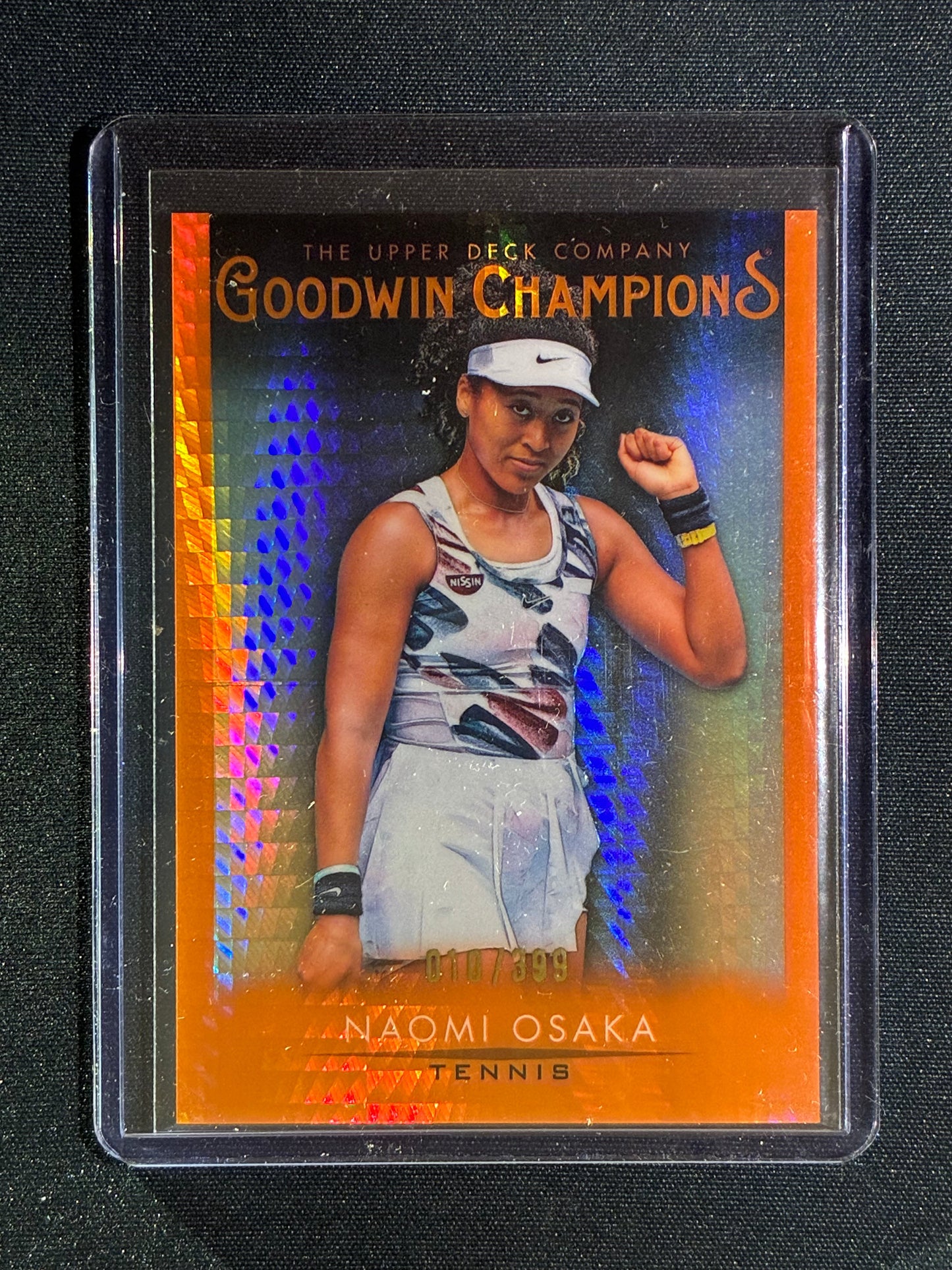 2021 Goodwin Champions NAOMI OSAKA Orange Hyper 10/399 #15
