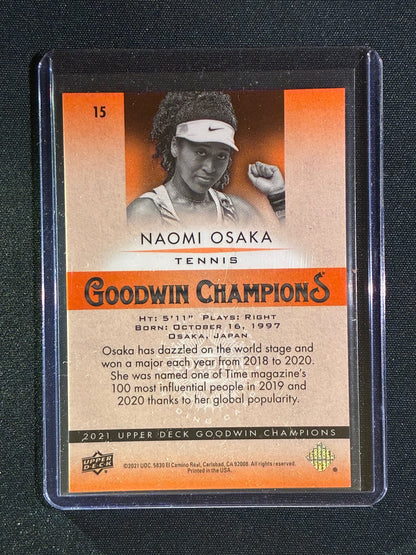 2021 Goodwin Champions NAOMI OSAKA Orange Hyper 10/399 #15