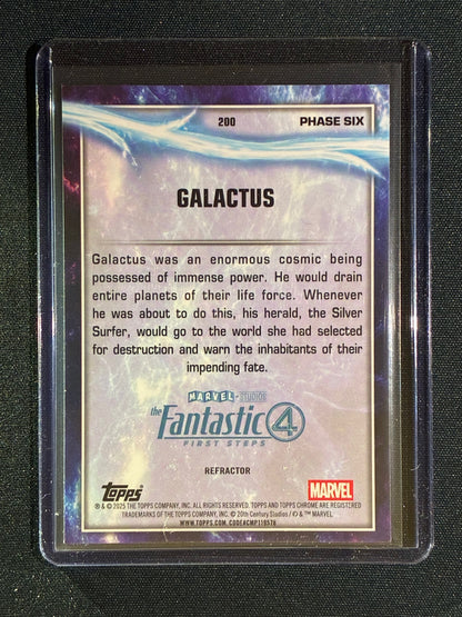 2025 Topps Chrome Marvel GALACTUS Debut Refractor Silver Prizm #200