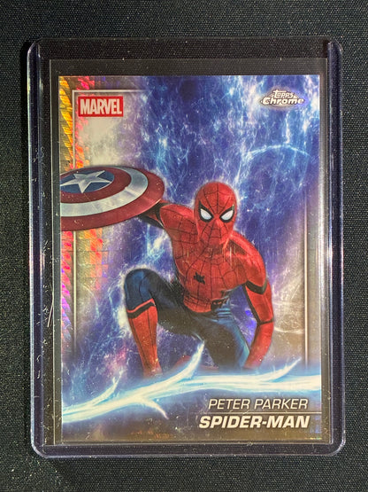 2025 Topps Chrome Marvel PETER PARKER SPIDER-MAN Hyper Prism #61
