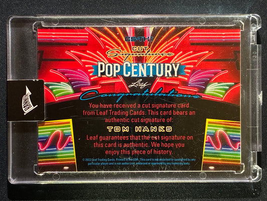 2023 Leaf Pop Century TOM HANKS Cut Signature Auto 1/1 #TH1