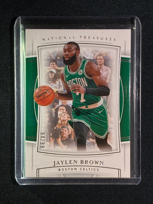 2019-20 National Treasures JAYLEN BROWN Base Silver 94/99