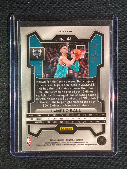 2023-24 Prizm LAMELO BALL White Prizm 148/175 #41