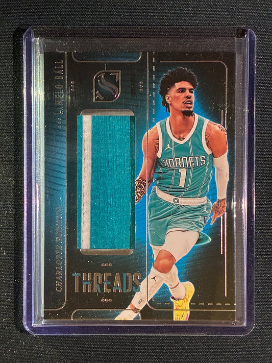 2024-25 Silhouette LAMELO BALL Threads Game-Worn Jersey Relic #LMB