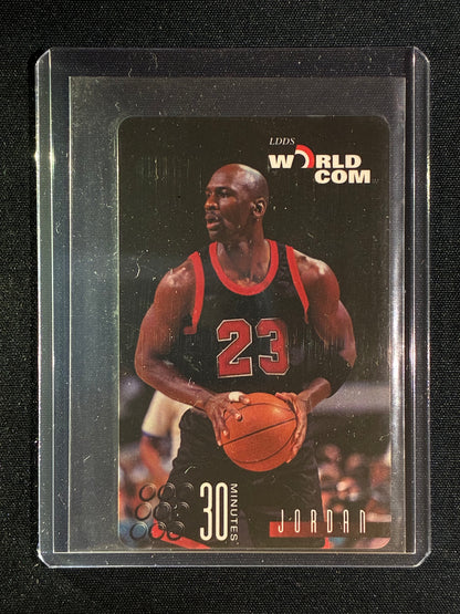 1997 LDDS WorldCom MICHAEL JORDAN 30 Minute PhonePass Card Unscratched Unused