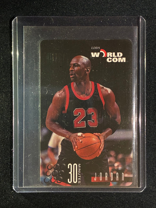 1997 LDDS WorldCom MICHAEL JORDAN 30 Minute PhonePass Card Unscratched Unused