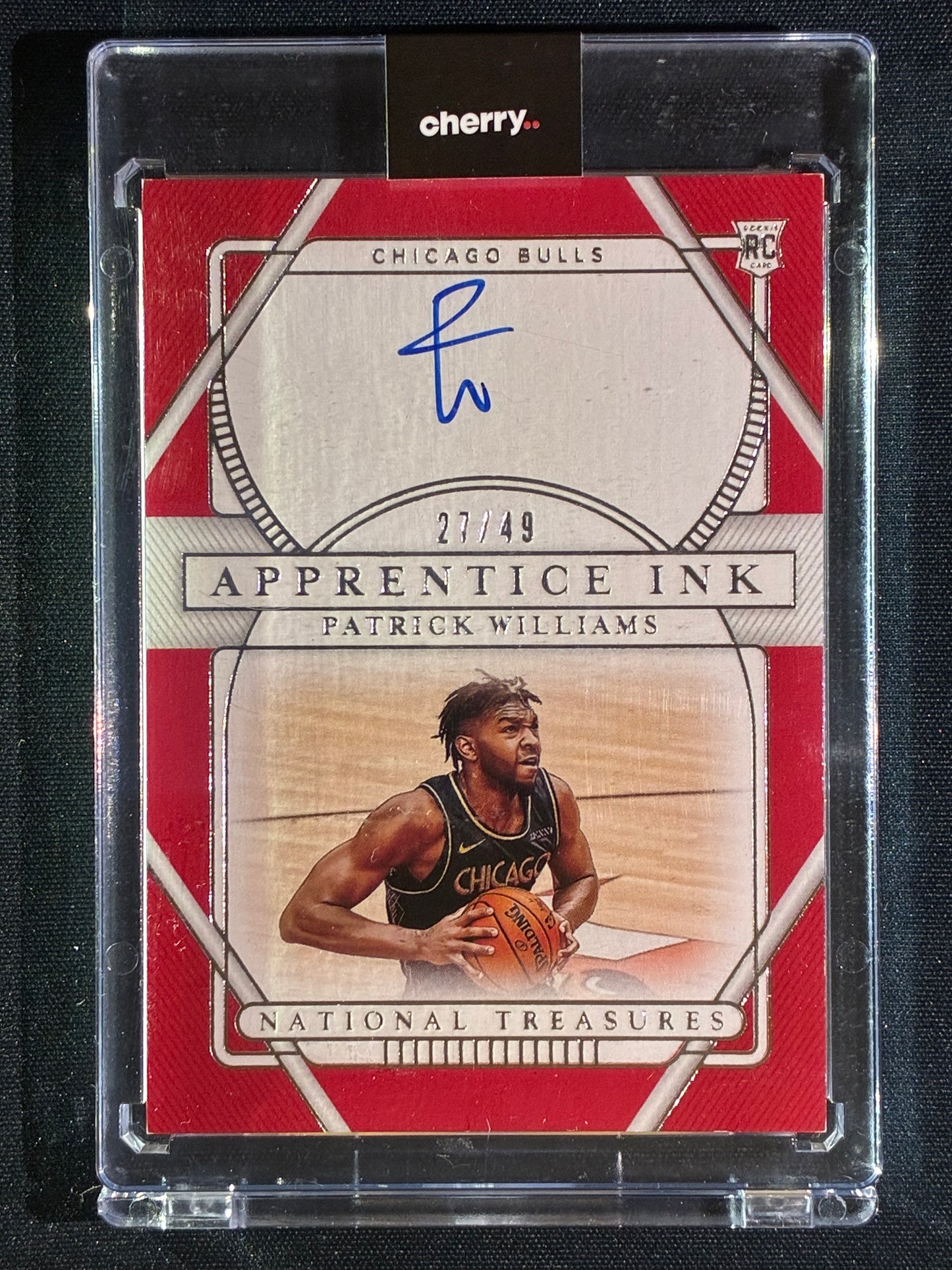 2020-21 National Treasures PATRICK WILLIAMS Apprentic Ink Rookie Auto Silver 27/49