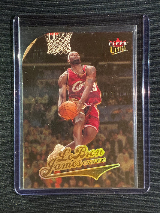2004-05 Fleer Ultra LEBRON JAMES Gold Medallion Die-Cut #114