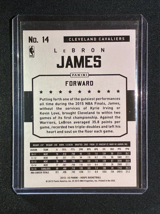 2015-16 Hoops LEBRON JAMES Base Chalk Toss #14