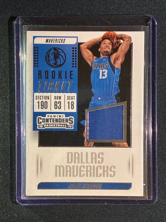 2018-19 Contenders JALEN BRUNSON Rookie Ticket Jersey Relic #JBR