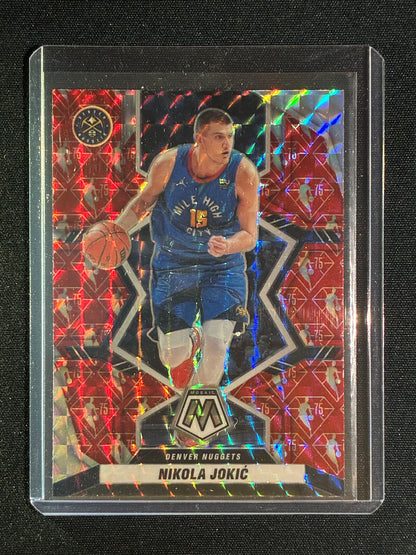 2021-22 Mosaic NIKOLA JOKIC NBA 75th Anniversary Red Mosaic SP #111