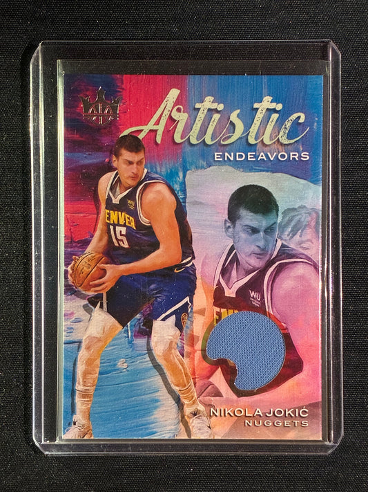 2020-21 Court Kings NIKOLA JOKIC Artistic Endeavors Jersey Game Worn 25/149