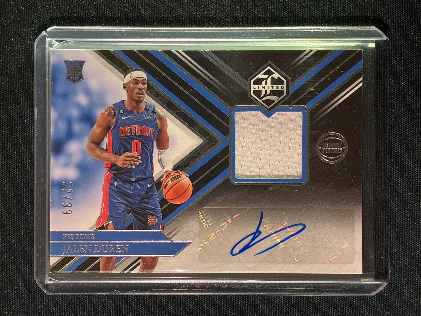 2022-23 Chronicles JALEN DUREN Limited Rookie Jersey Auto Silver 32/99