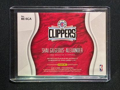 2018-19 Status SHAI GILGEOUS-ALEXANDER Rookie Essentials Jersey #SGA