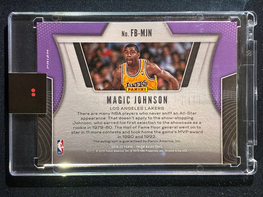 2019-20 Prizm MAGIC JOHNSON Fast Break Auto Silver #MJN