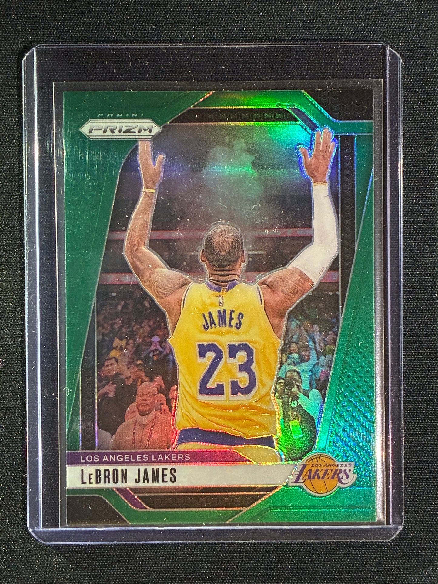 2024-25 Prizm LEBRON JAMES Base Green Prizm Chalk Toss #130