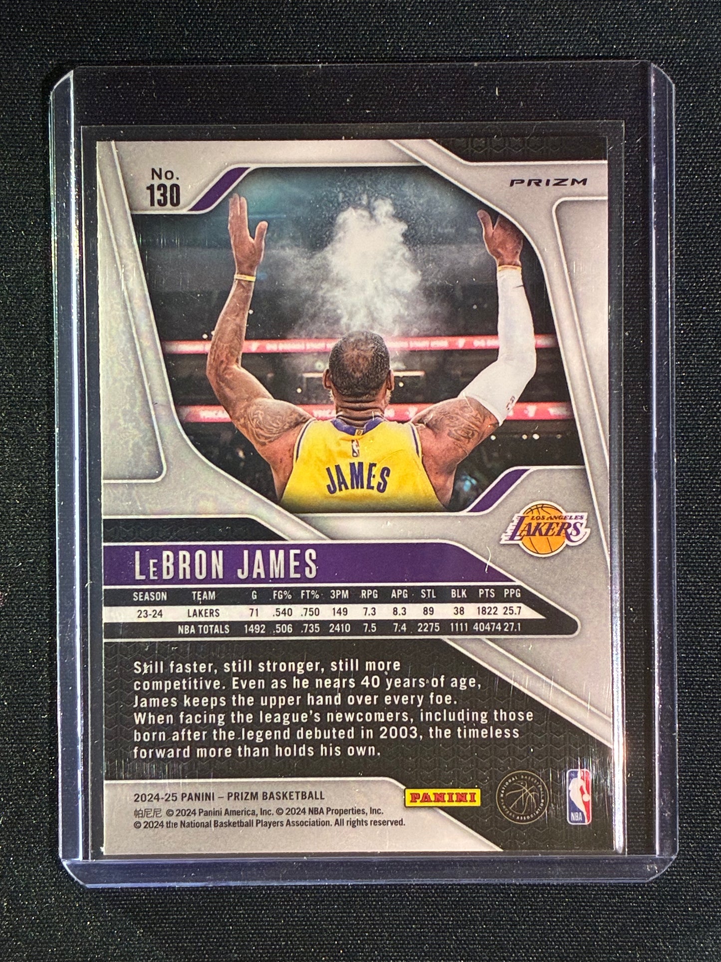 2024-25 Prizm LEBRON JAMES Base Green Prizm Chalk Toss #130