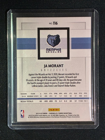 2019-20 Chronicles JA MORANT Panini Base Rookie Base #116 Young Dolph