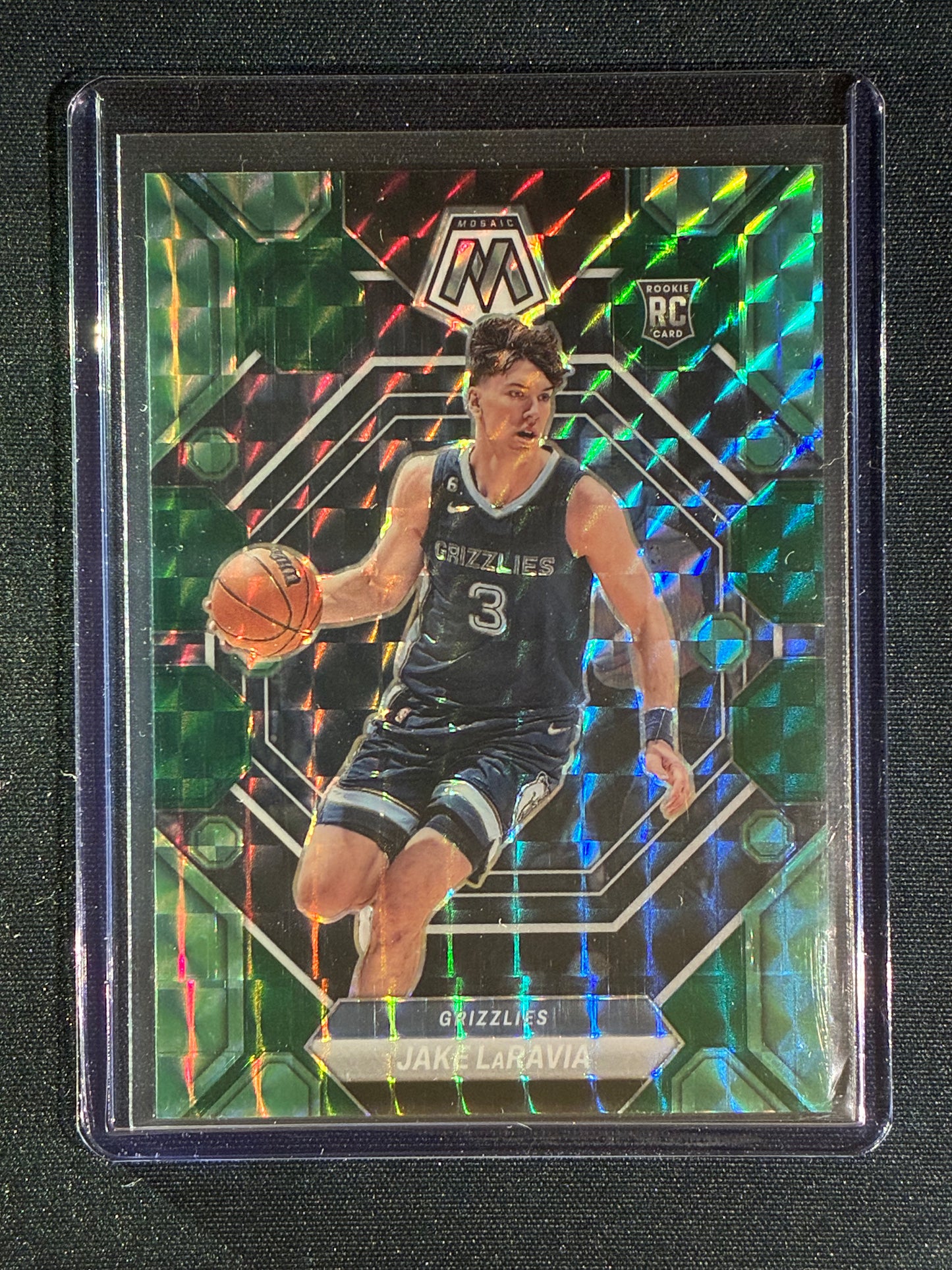 2022-23 Mosaic JAKE LARAVIA Rookie Choice Fusion Green 4/21 #204