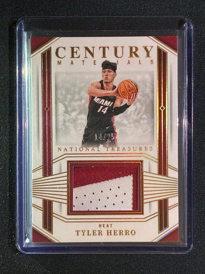 2023-24 National Treasures TYLER HERRO Century Materials Patch Holo Gold 14/25