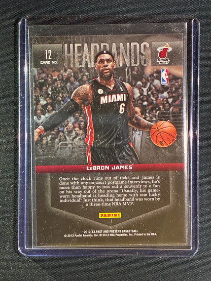 2012-13 Past and Present LEBRON JAMES Headbands #12